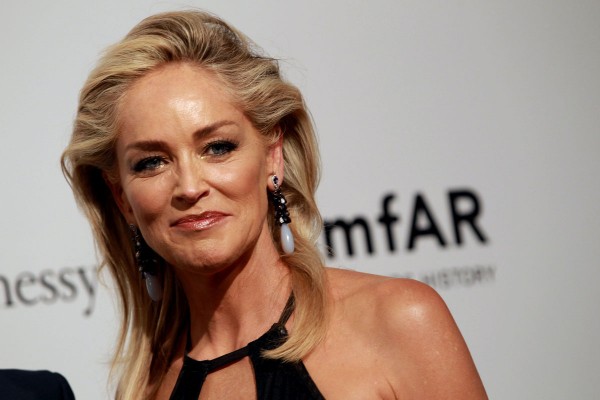 SHARON STONE at amfAR Milano