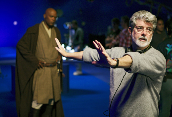 Director George Lucas in a scene from Star Wars Episode III Revenge of the Sith