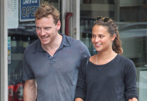 EXCLUSIVE: INF - Michael Fassbender and Alicia Vikander arm in a