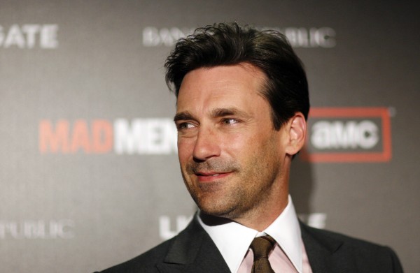 Hamm poses at the premiere for the fourth season of the television series "Mad Men" at the Mann 6 theatre in Hollywood