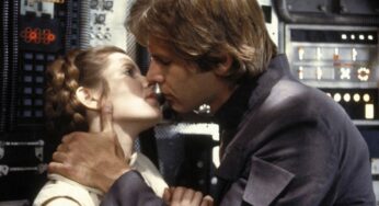 Harrison Ford y Carrie Fisher repiten el beso de Han Solo y la princesa Leia 35 años después