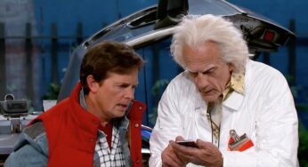 ¡Este es el divertidísimo video del reencuentro de ayer entre Marty McFly y Doc Brown!