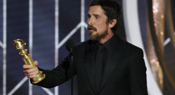 ¿Se le fue la mano a Christian Bale en su discurso de los Globos de Oro?
