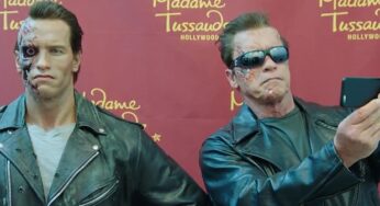El verdadero Schwarzenegger se disfraza de Terminator en el museo de cera y pasa esto