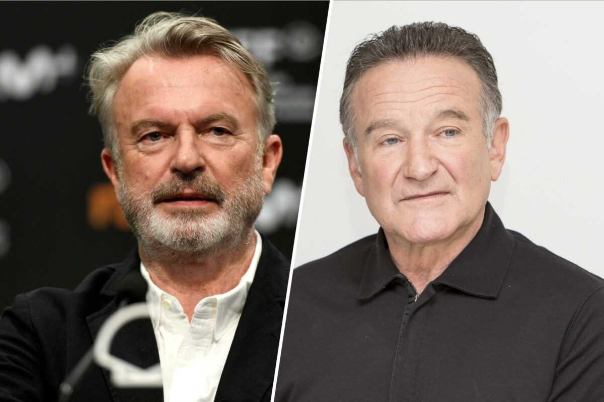 Sam Neill y Robin Williams