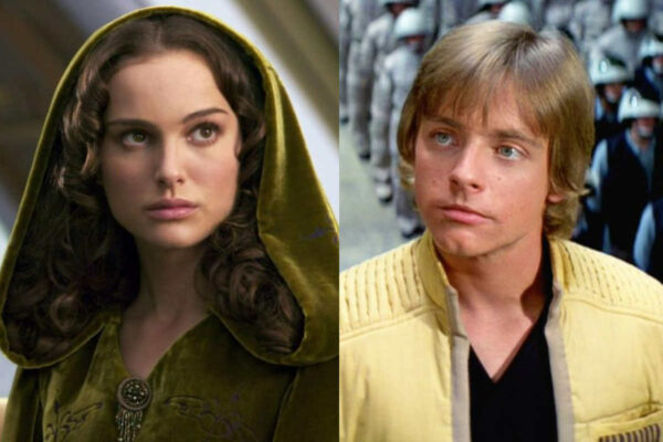 Amidala y Luke Skywalker