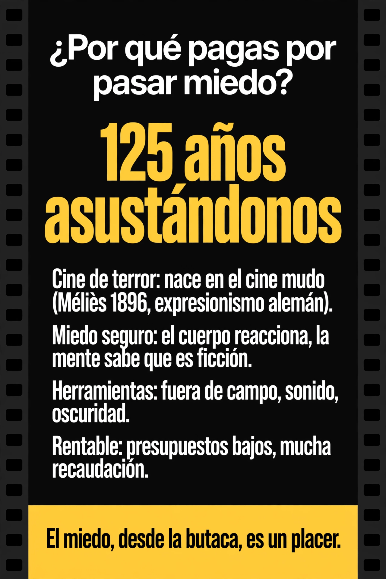 Qué es el cine de terror y por qué nos gusta pasar miedo