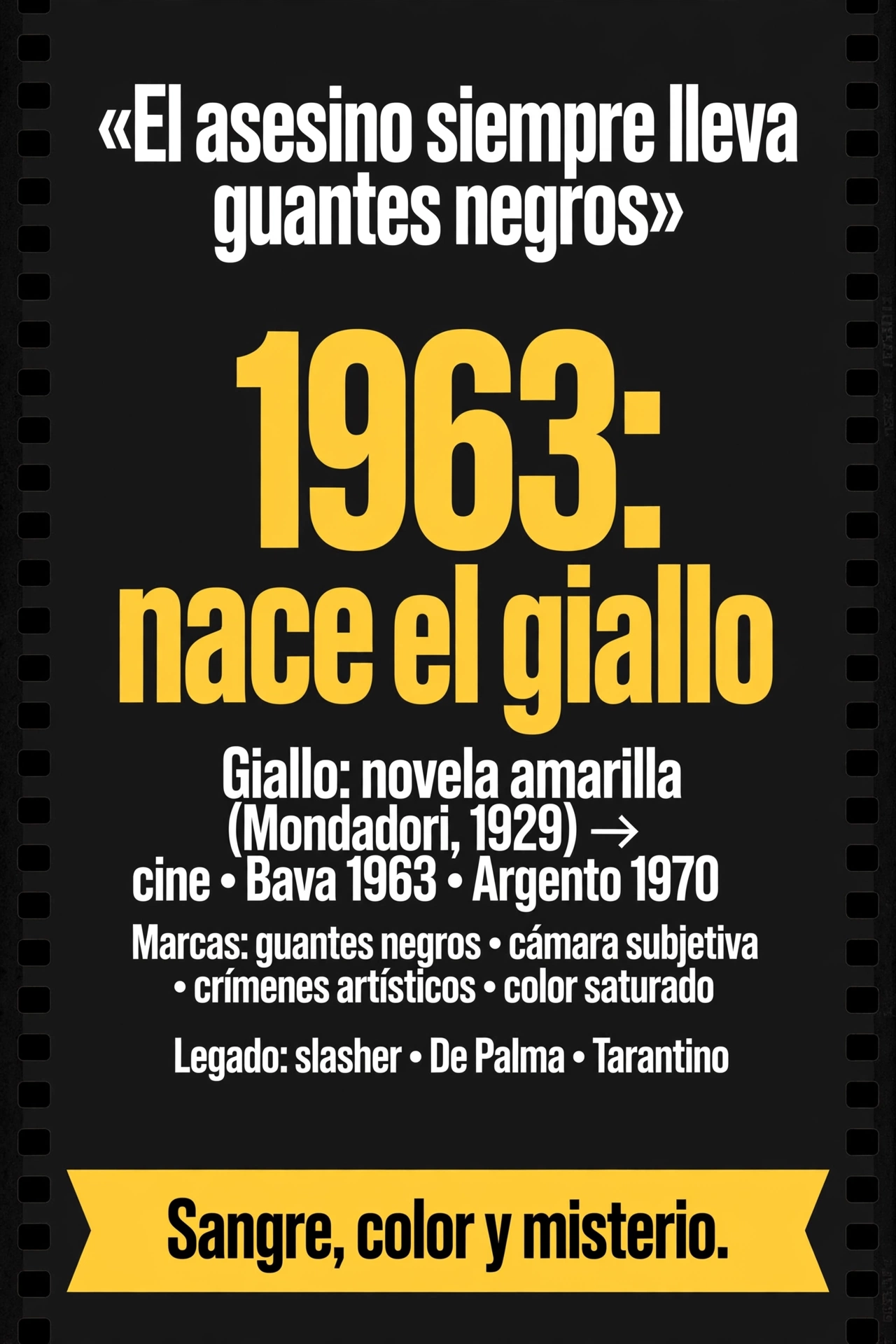 Giallo: el thriller italiano de sangre y estilo