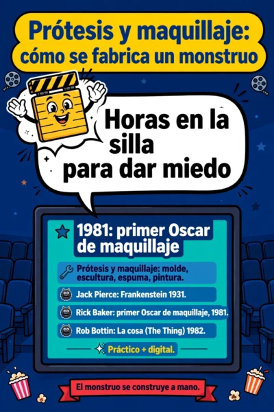 Prótesis y maquillaje: cómo se fabrica un monstruo